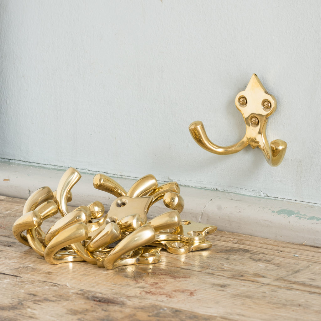 Brass double hooks