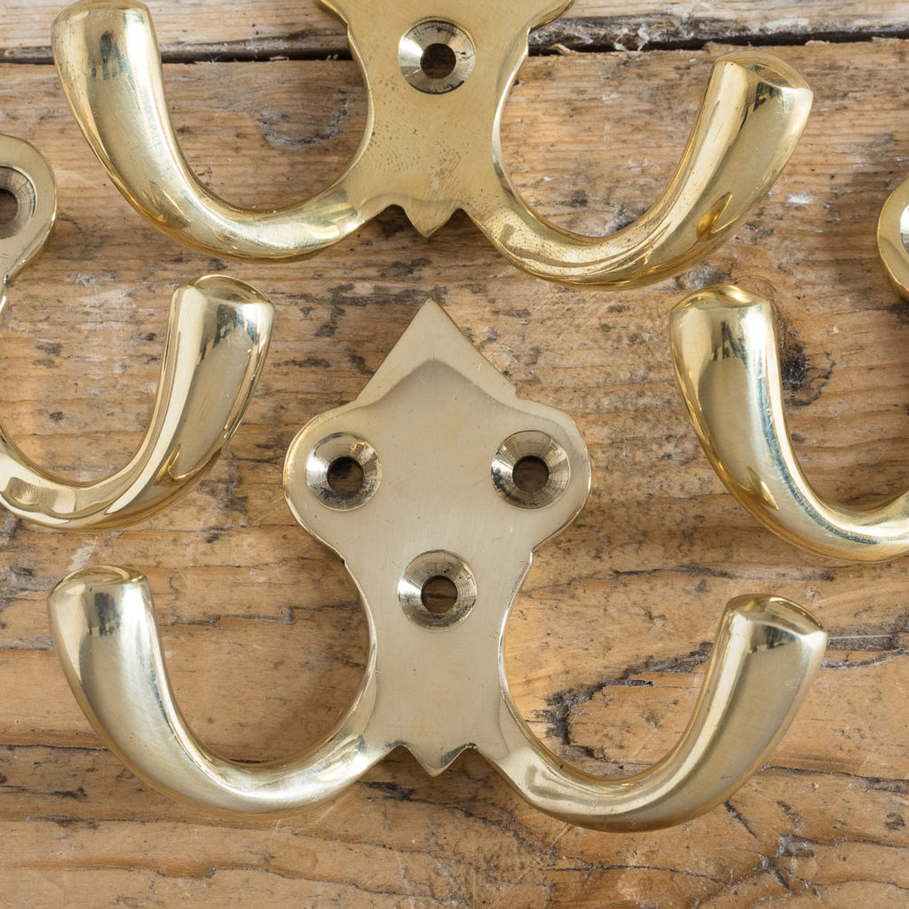 Brass double hooks