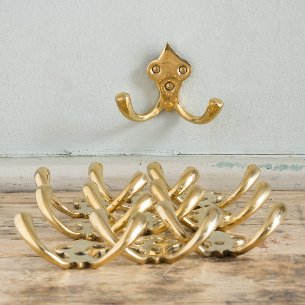 Brass double hooks