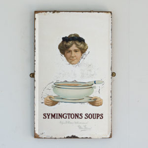Late nineteenth century advertising mirror,