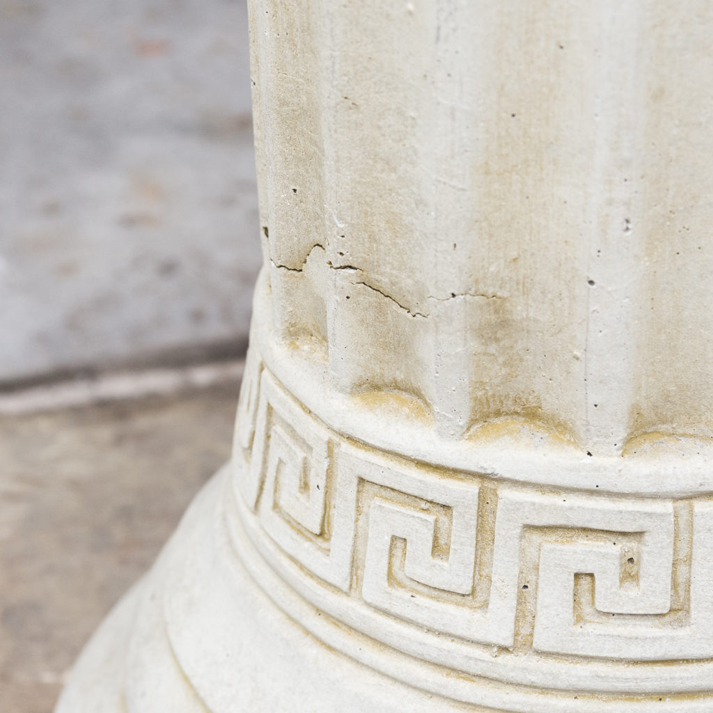 cast stone, with greek key banding