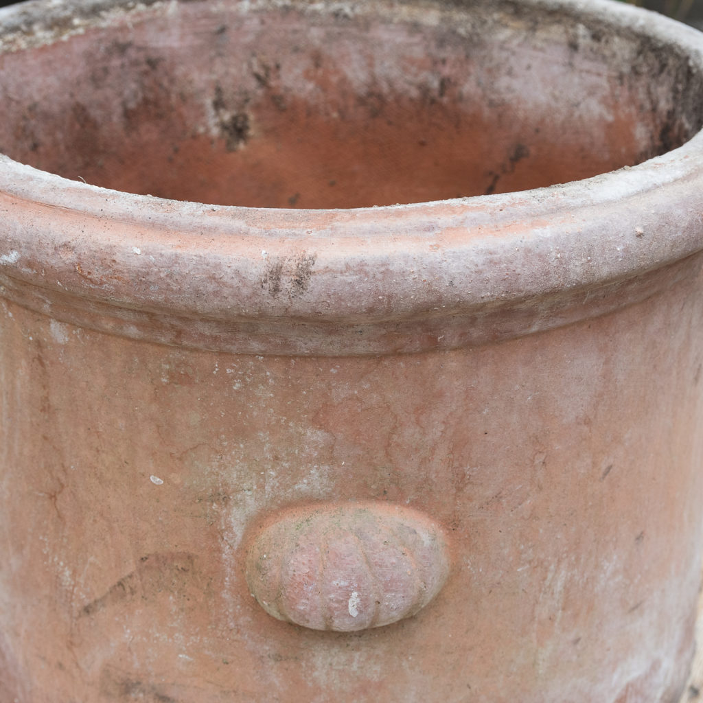 Round terracotta planter,-127708