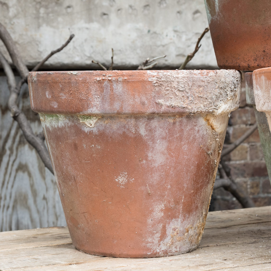 Weathered terracotta planters,