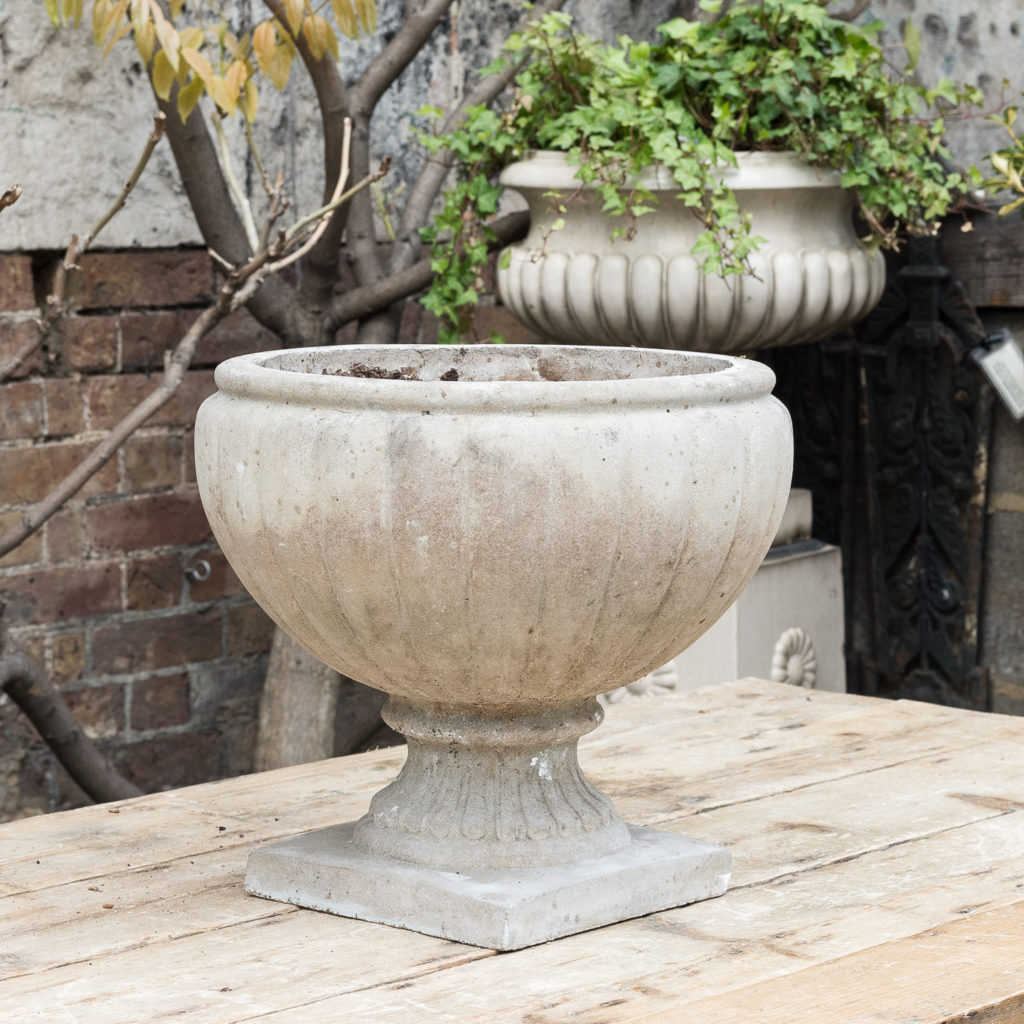 Twentieth century cast stone planter,