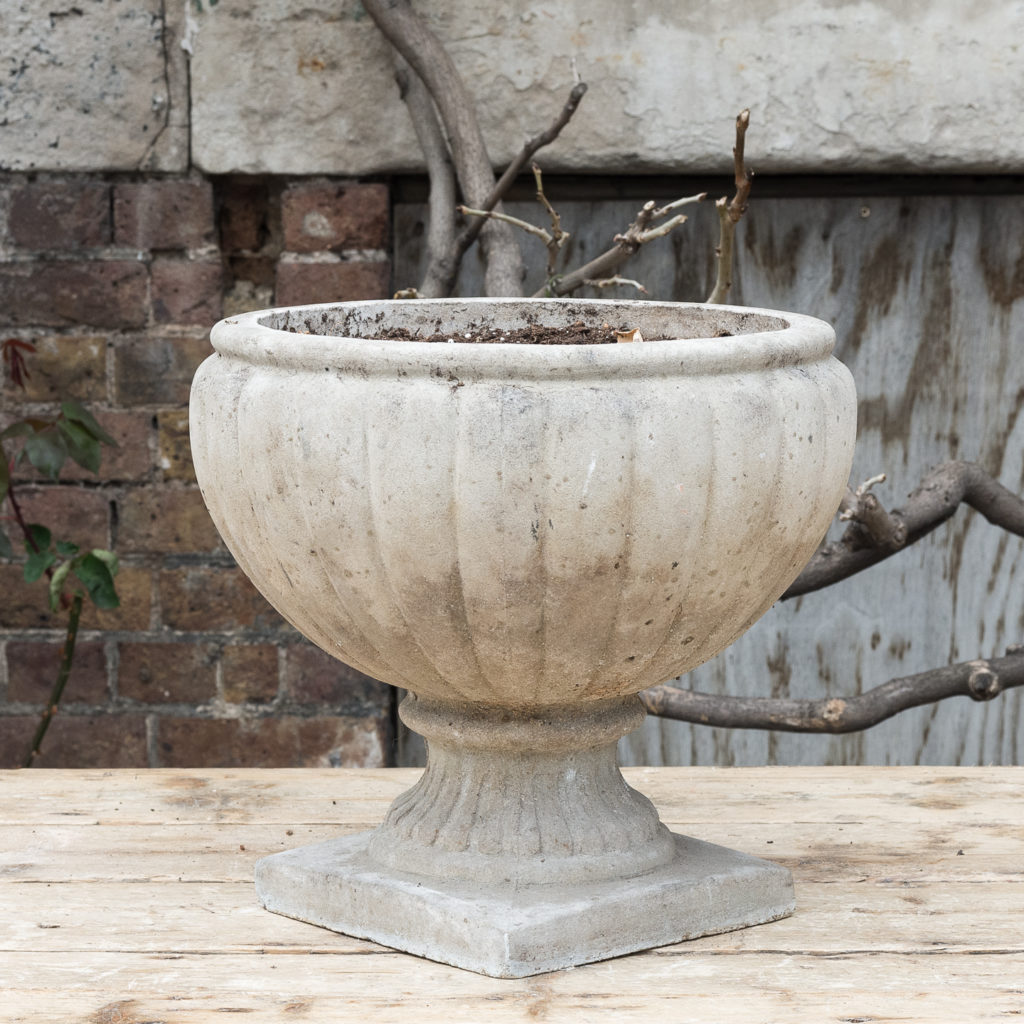 Twentieth century cast stone planter,