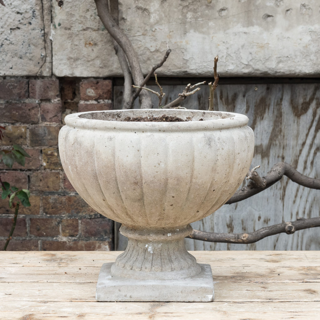 Twentieth century cast stone planter,