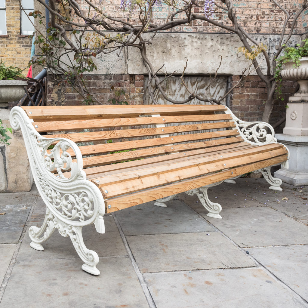 Victorian style cast iron bench