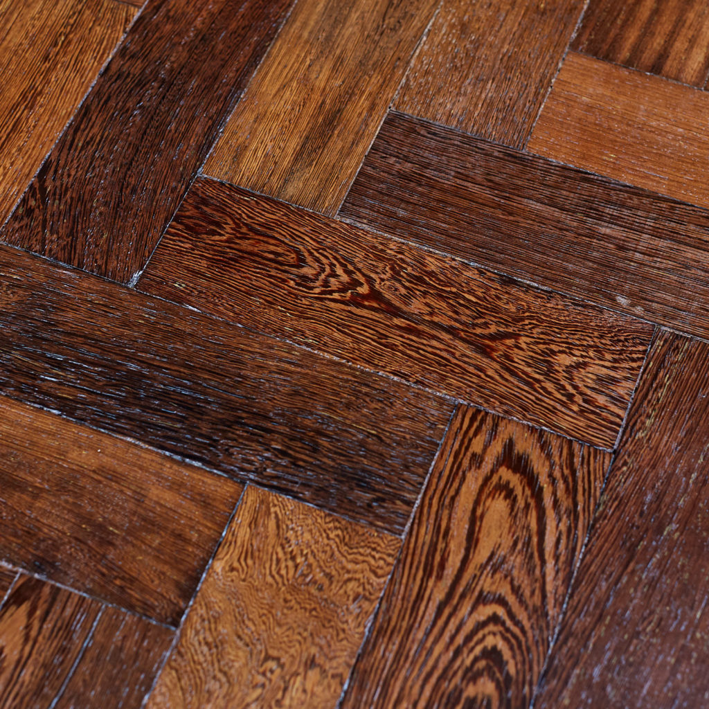 Reclaimed Panga Panga parquet block work surface,-127823