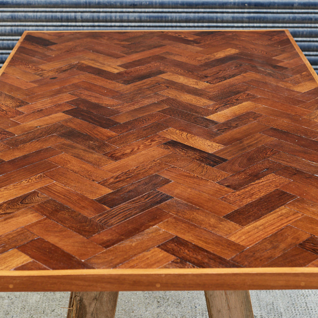 Reclaimed Panga Panga parquet block work surface,-127825