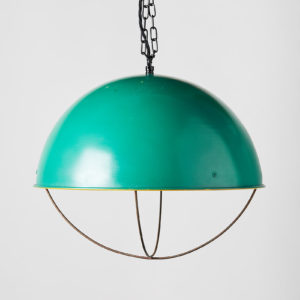 Reclaimed industrial caged pendant light,-0