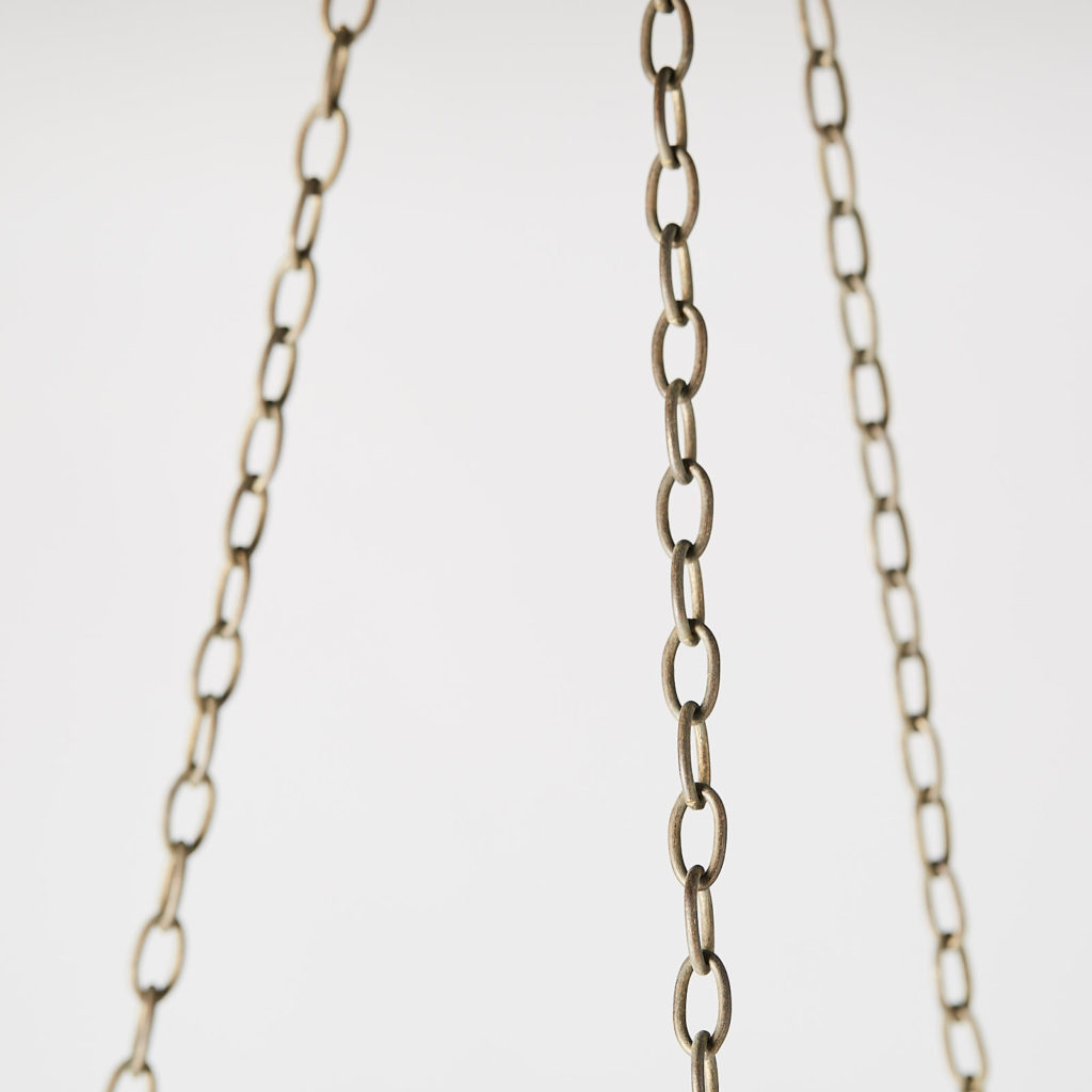 Reclaimed brass hemisphere pendant light,-128046
