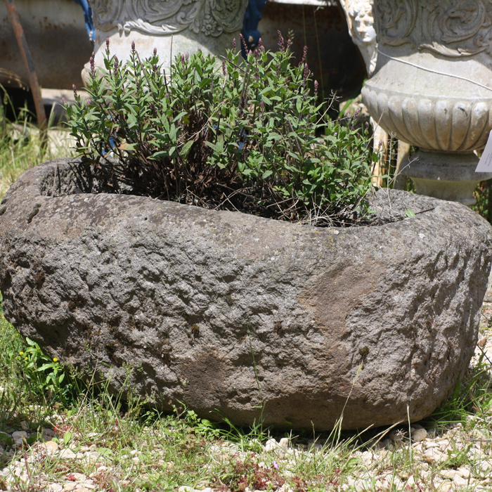 rustic stone planter