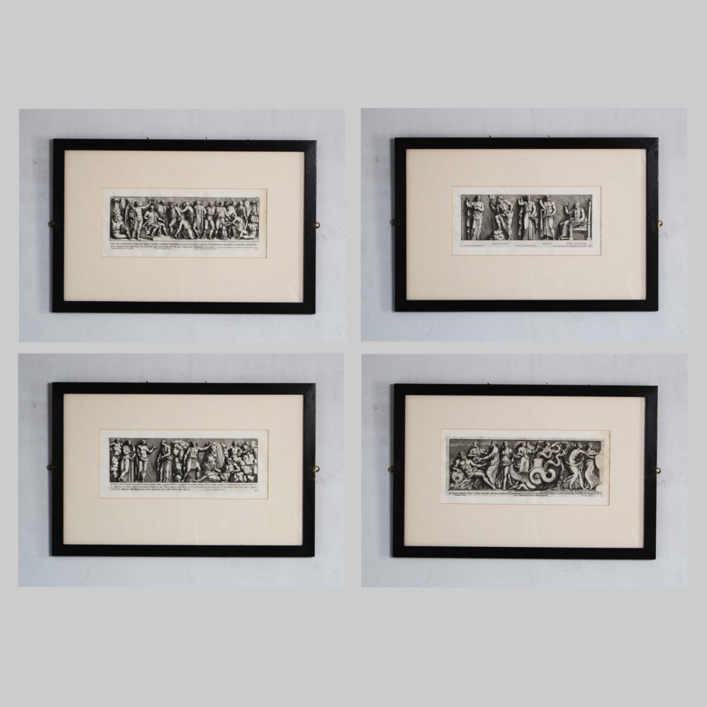 A set of eight framed antiquarian engravings-0