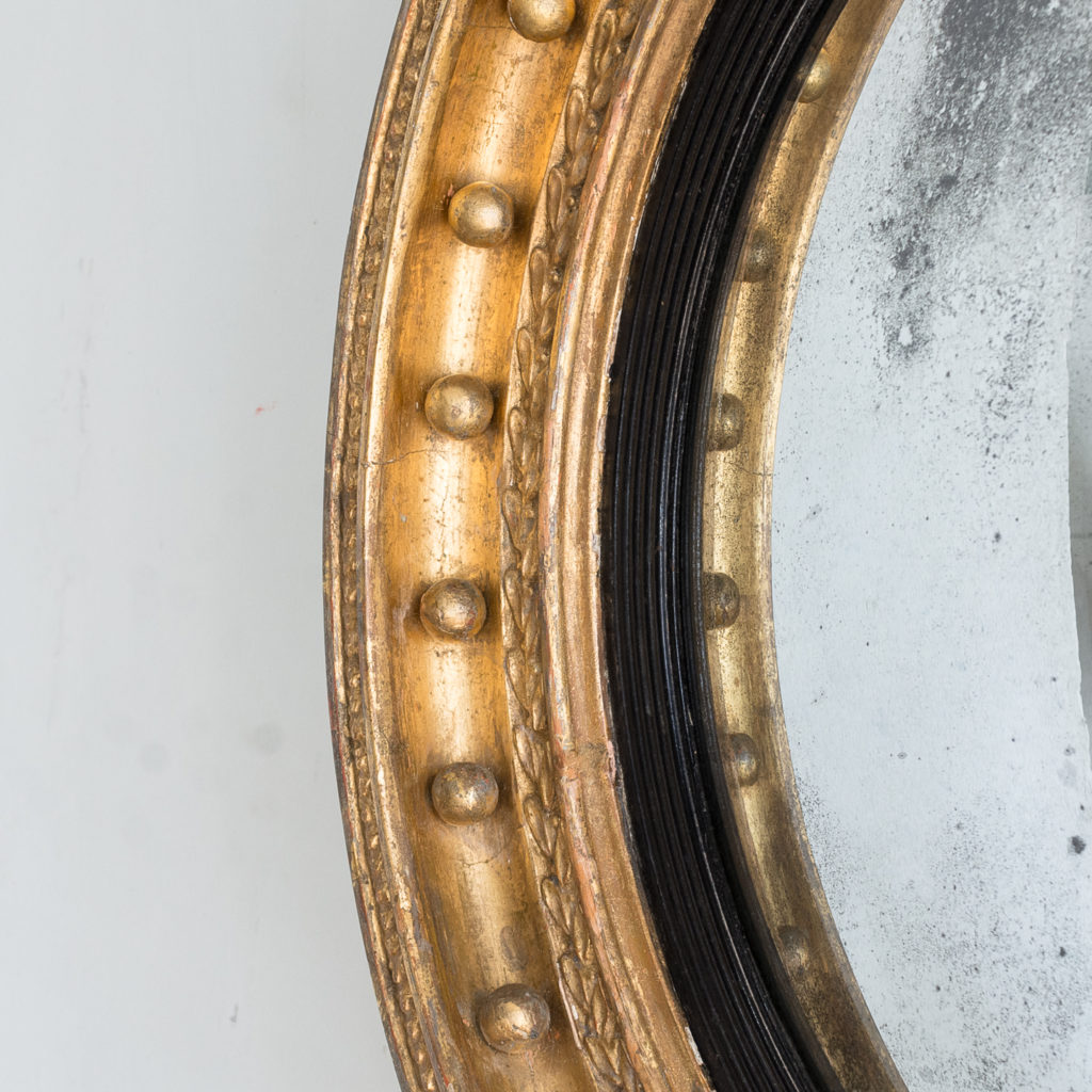 Regency gilt convex mirror,-137617