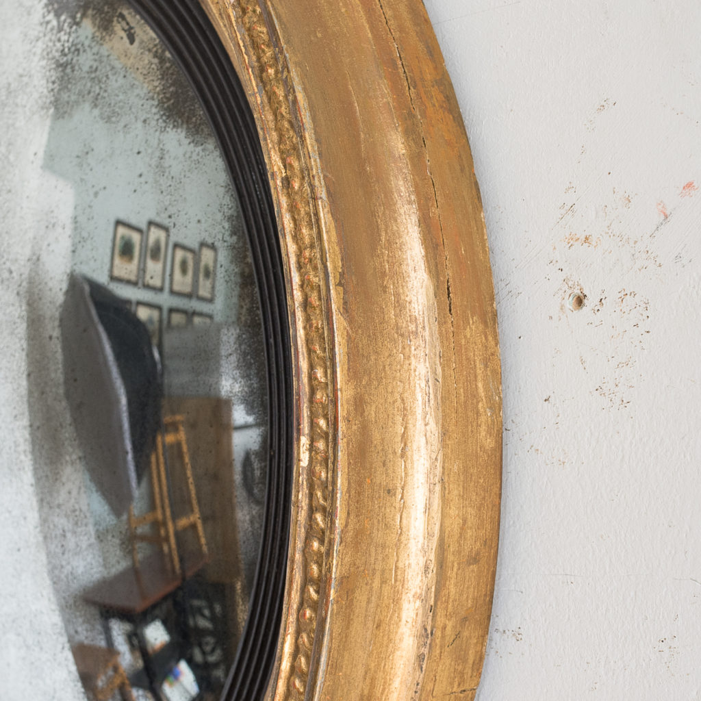 Regency gilt convex mirror,-137619