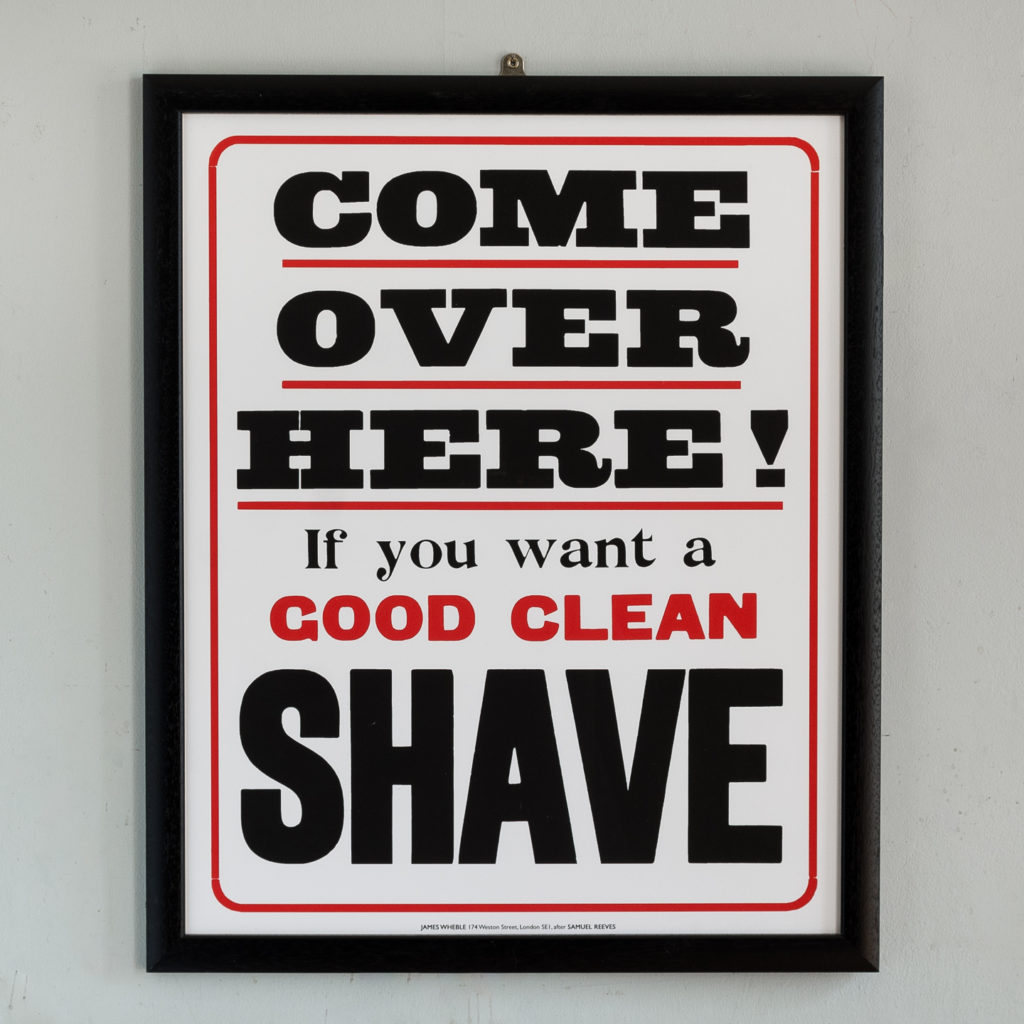 Come Over Here If You Want A Good Clean Shave