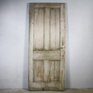 four-panelled pine door