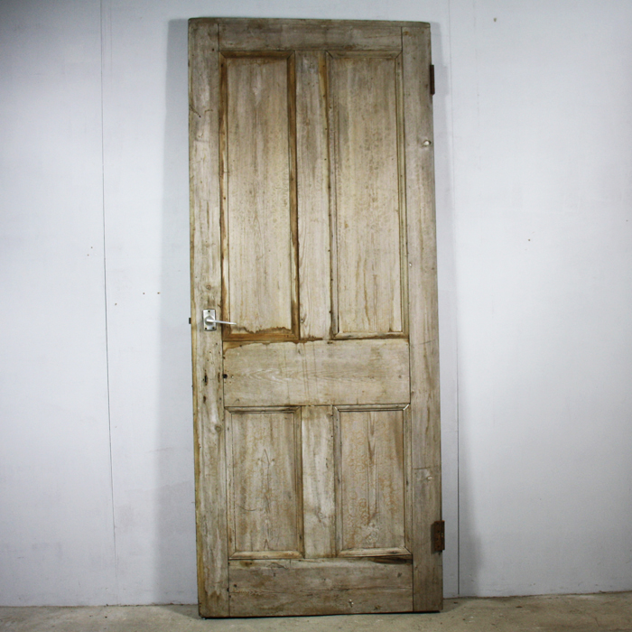 four-panelled pine door