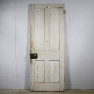 four-panelled pine door,