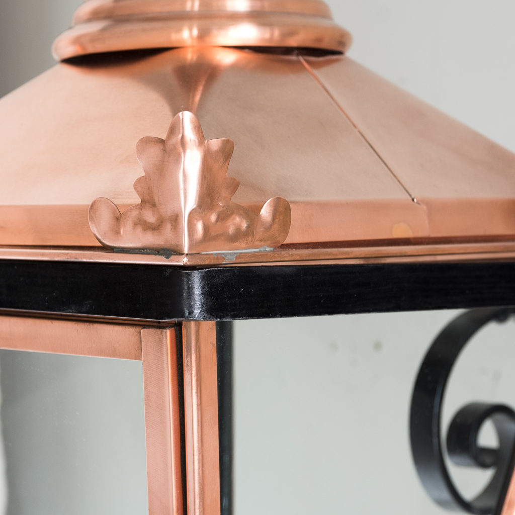 Small Victorian style copper Winsor lantern,-129402