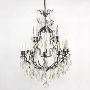 Late nineteenth century birdcage chandelier,