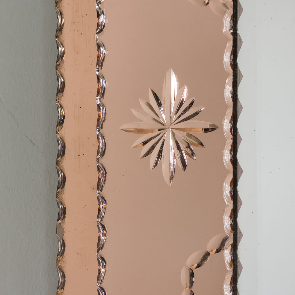 1940s Italian two-tone wall mirror,-128549