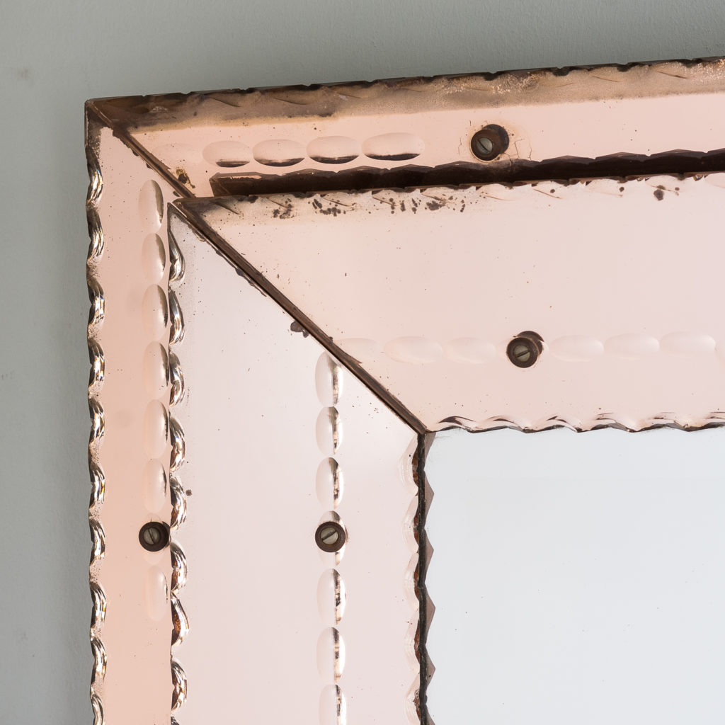 1940s Italian two-tone wall mirror,-128553