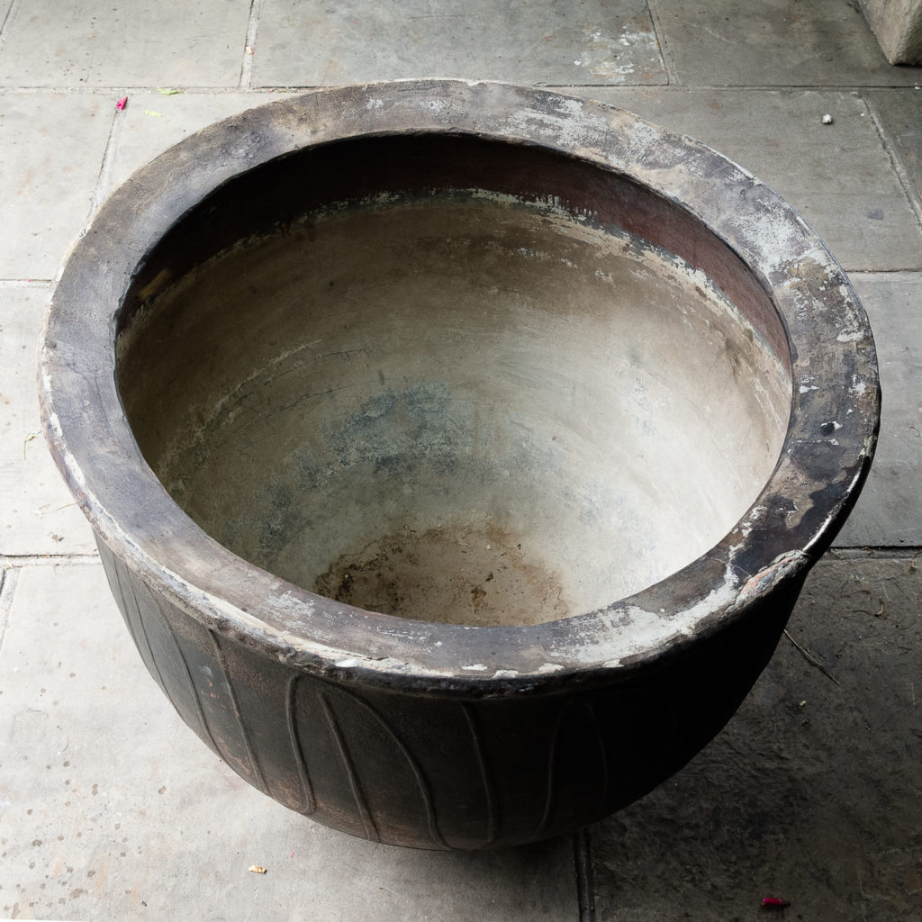 Large nineteenth century ironstone vat,-129980
