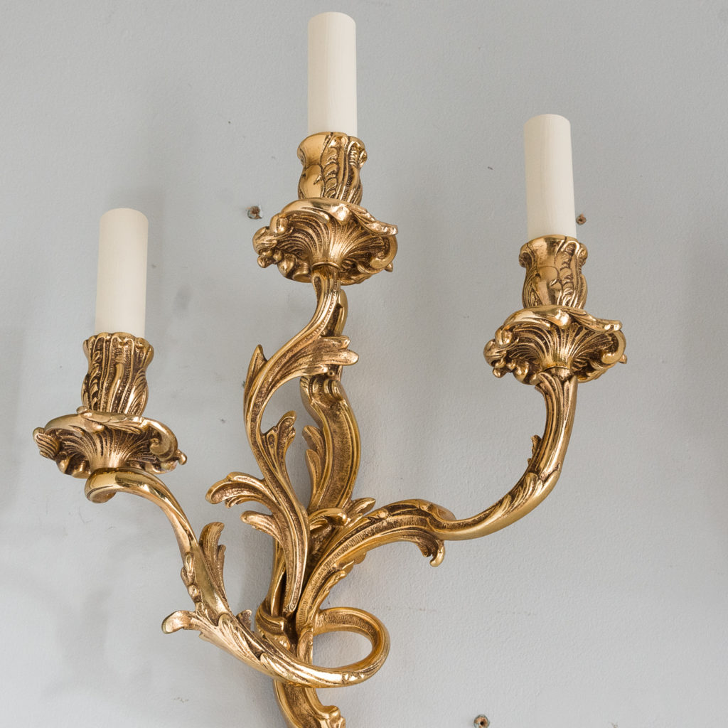 Gold plated Louis XV style appliques,-129938