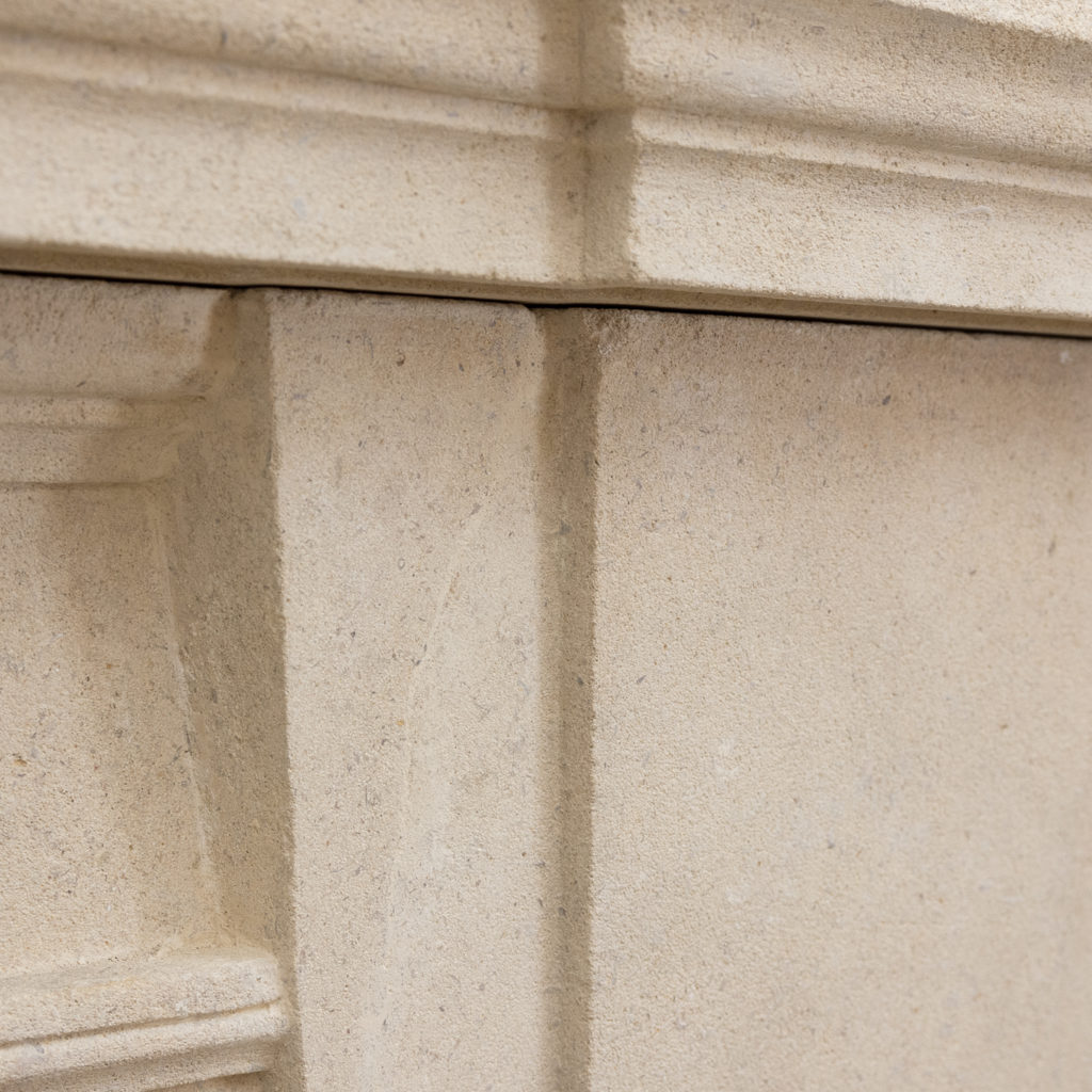 Early twentieth century Bathstone chimneypiece, -128856