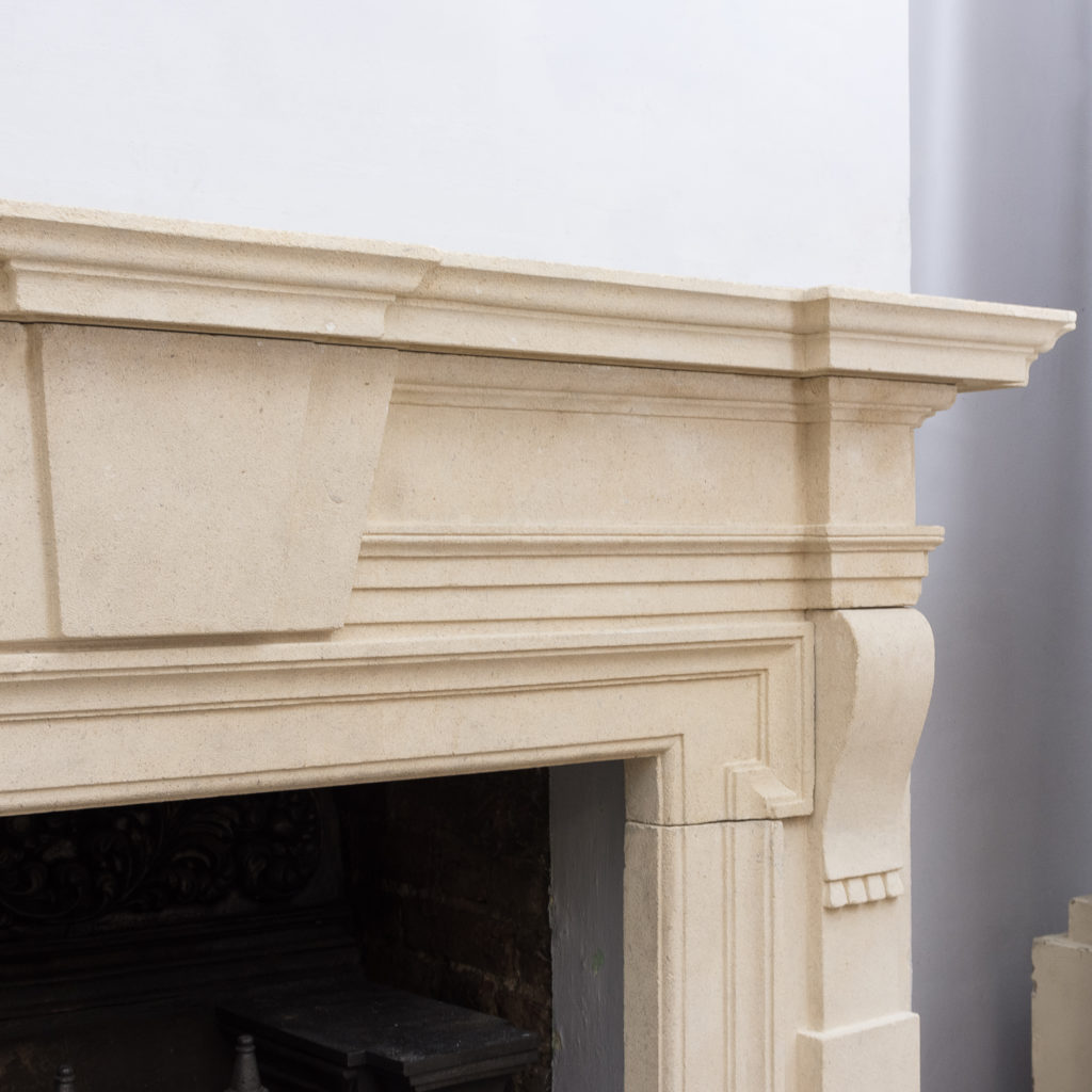 Early twentieth century Bathstone chimneypiece, -128846