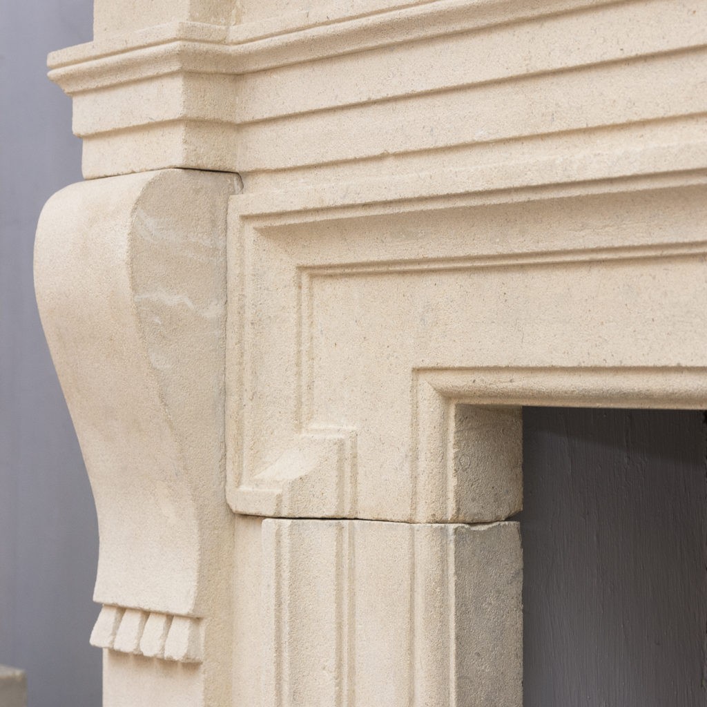 Early twentieth century Bathstone chimneypiece, -128850