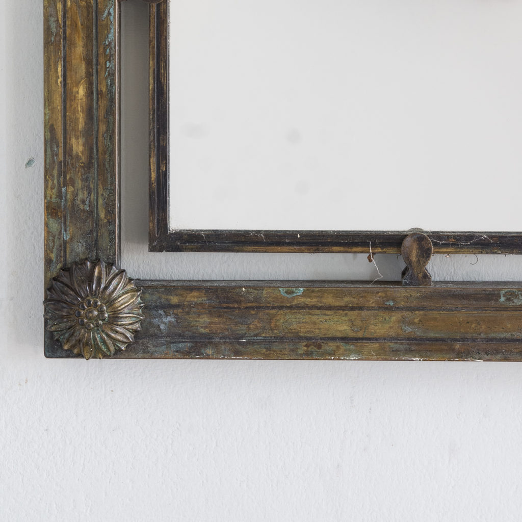 Mid-twentieth century French bronze mirror,-130634