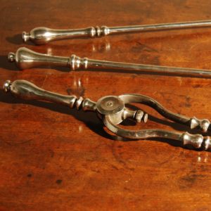 A matched set of steel fire tools-0
