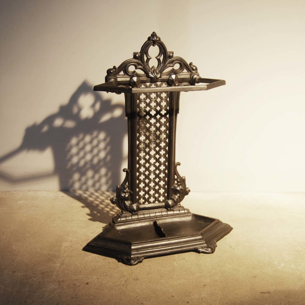 A mid-Victorian cast iron stick stand-0