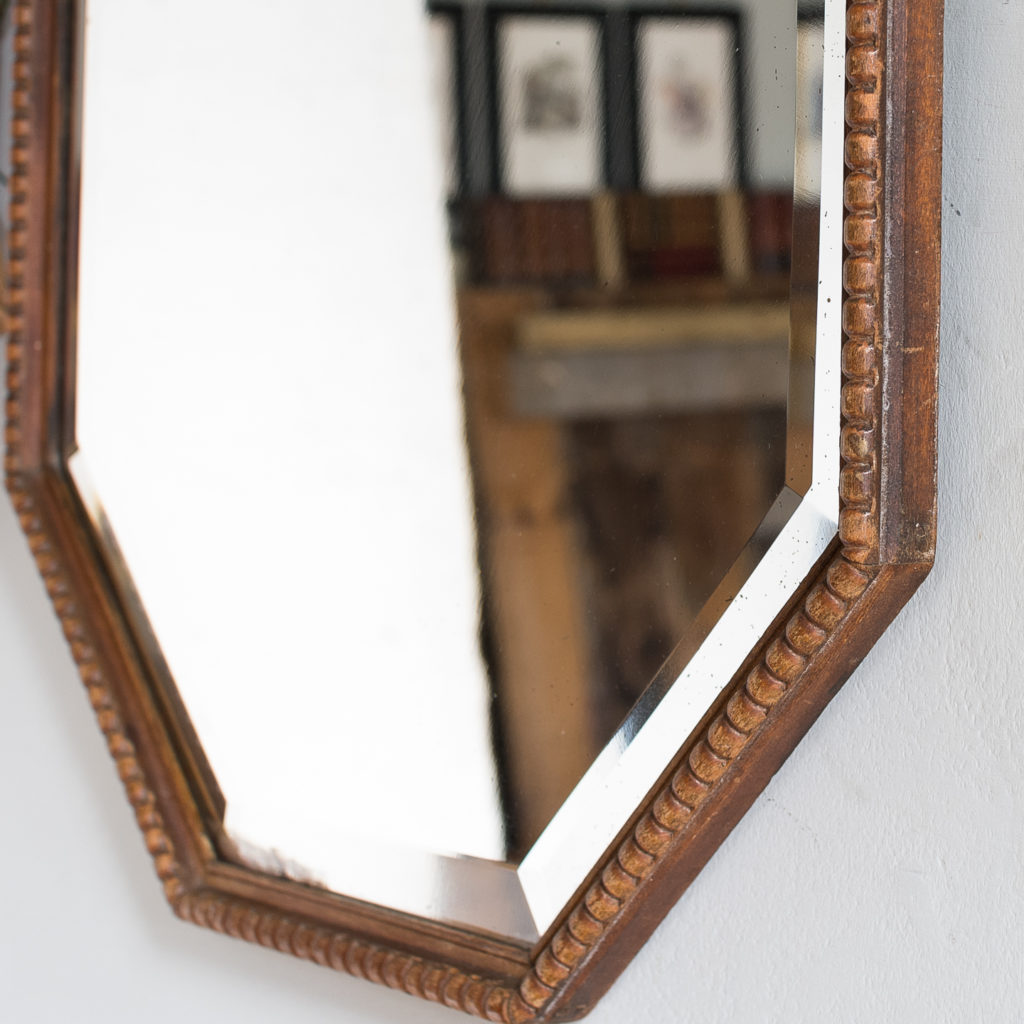 Pair of 1920s octagonal mirrors, -131871