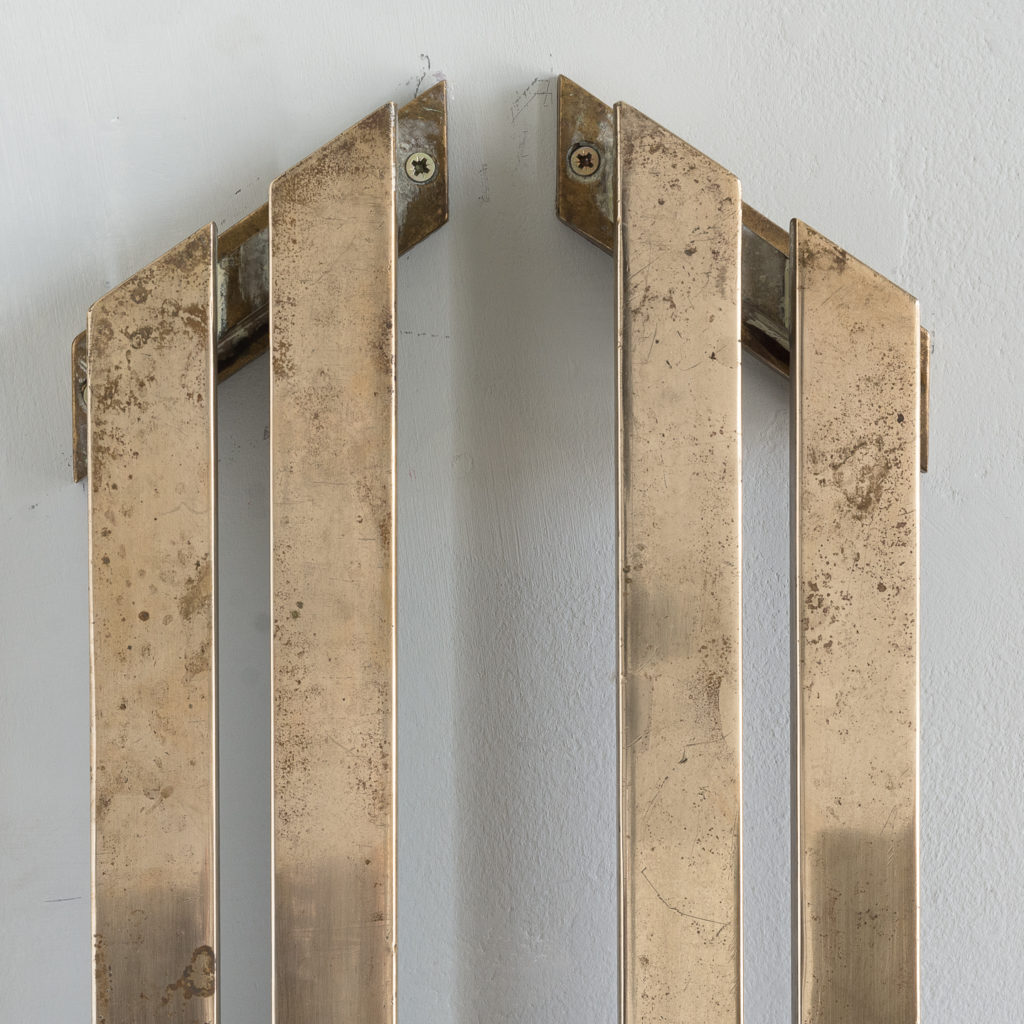 Pair of bronze Art Deco door pulls,-131766