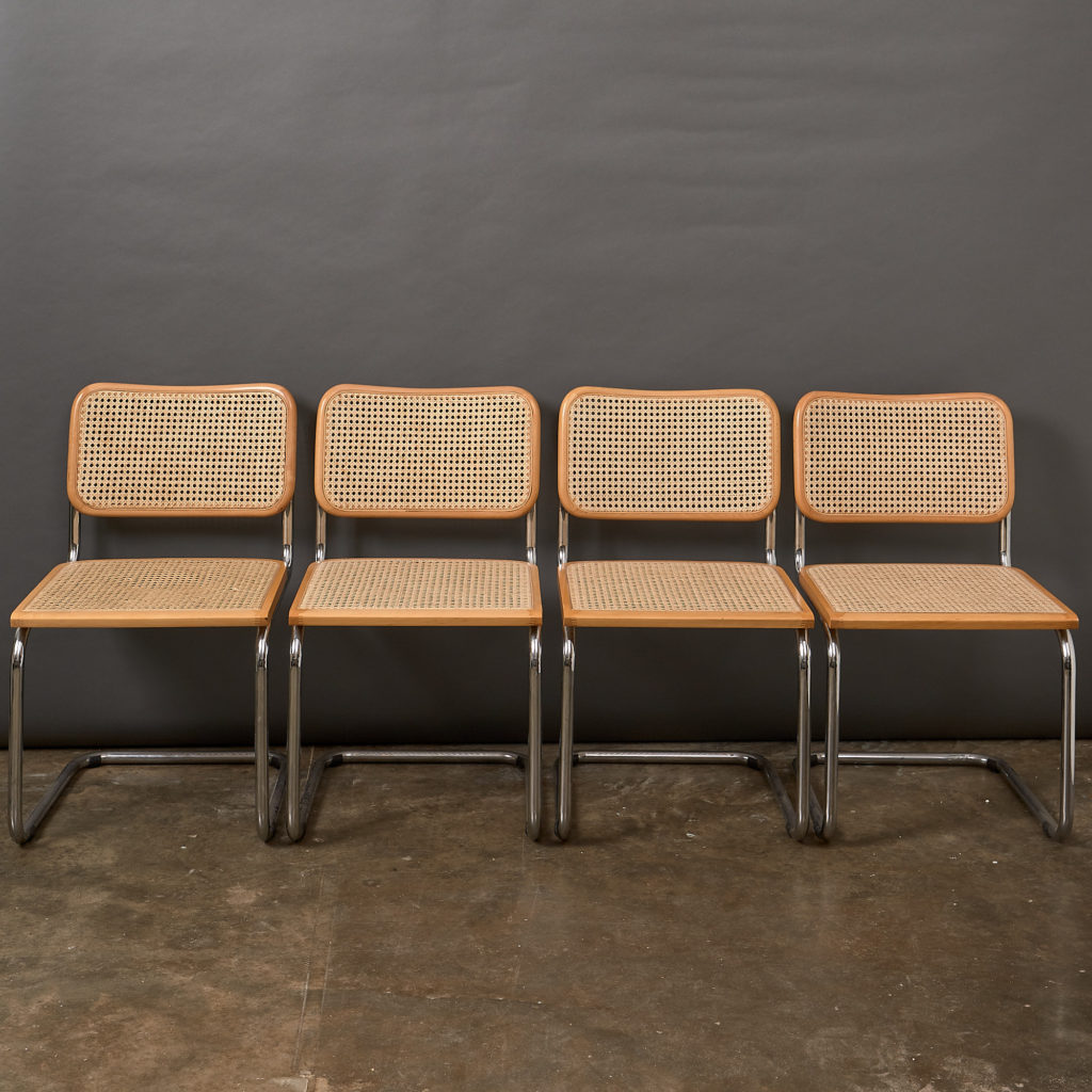 Set of 4 rattan Cesca chairs,-132231
