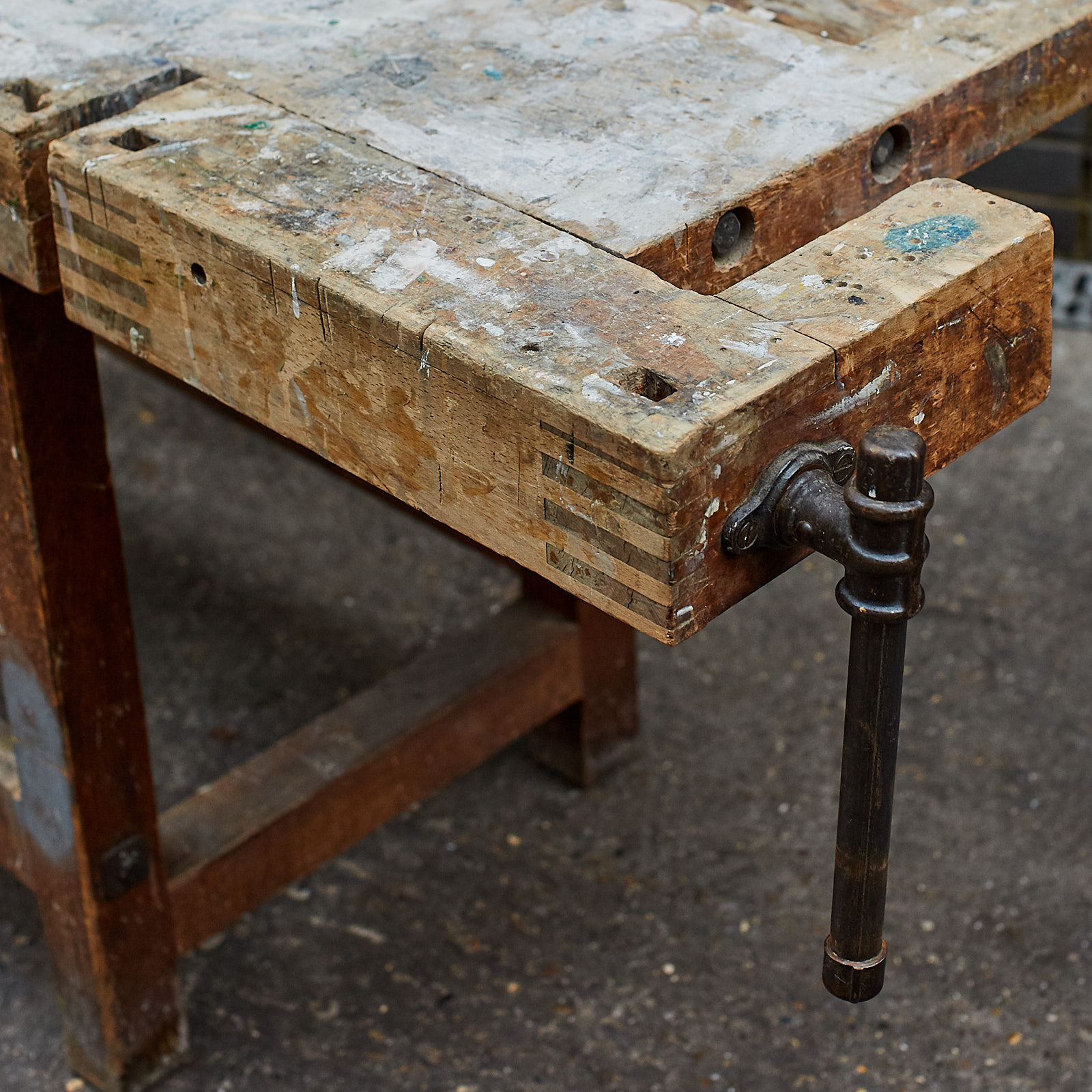 Antique workbench top