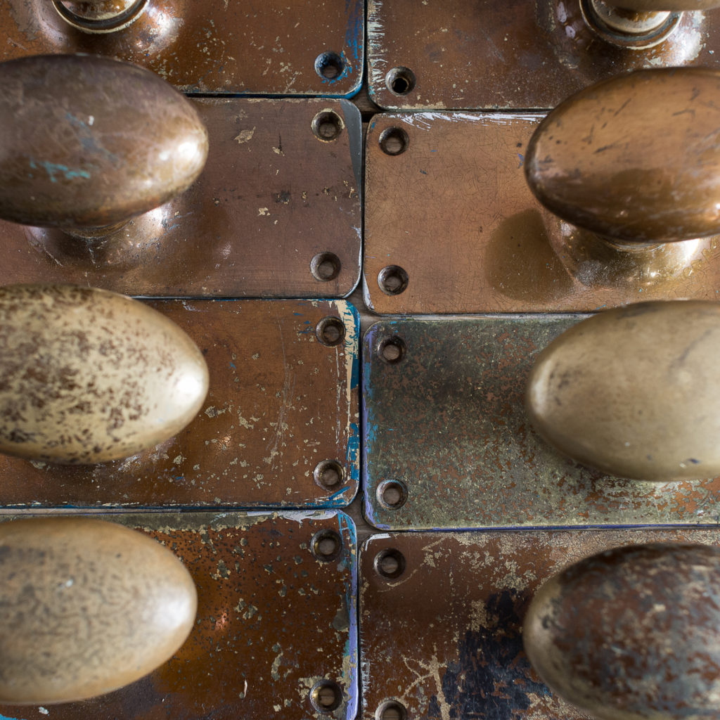 Early twentieth century brass door knobs,