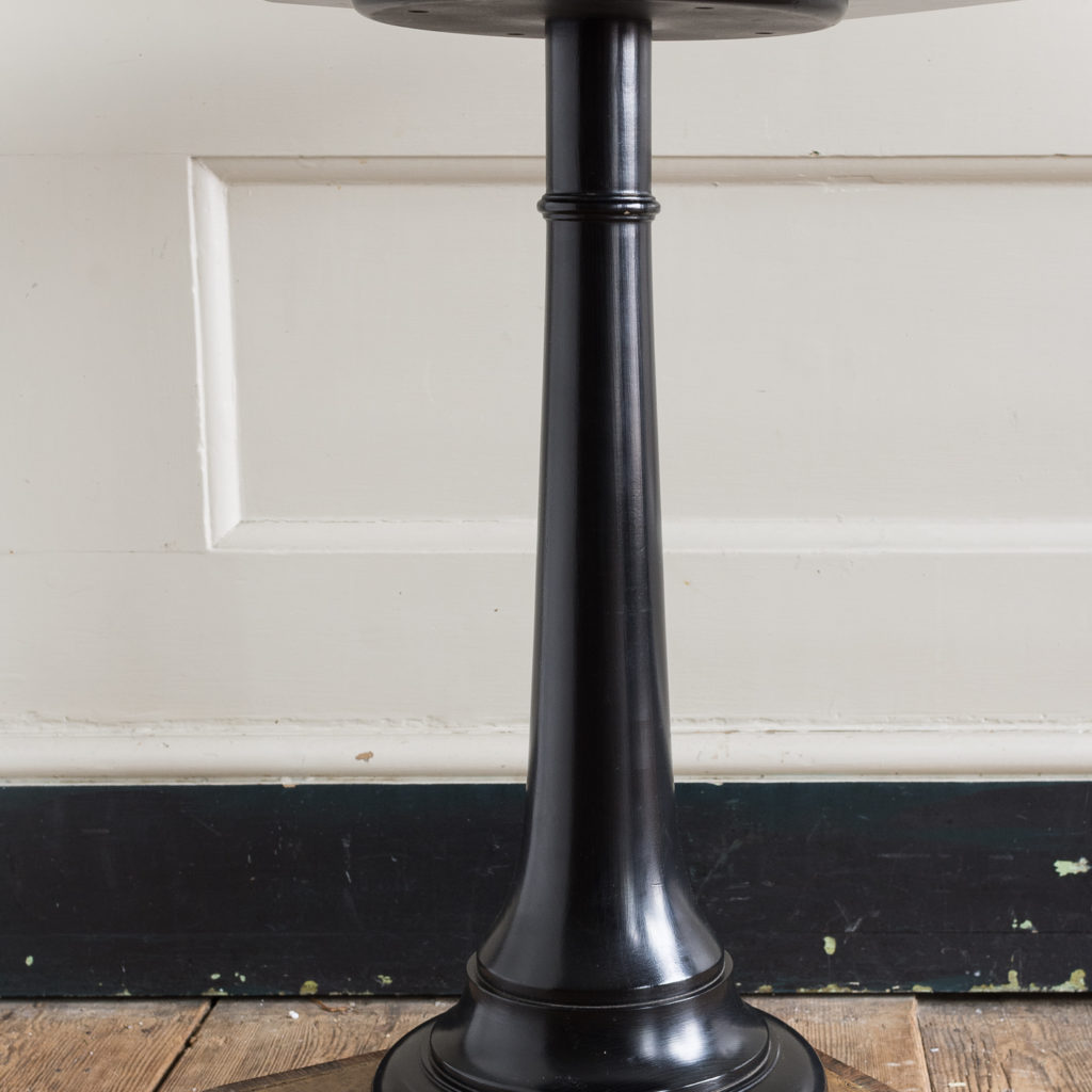 Regency style pollard oak, ebony and rosewood occasional table,-132338