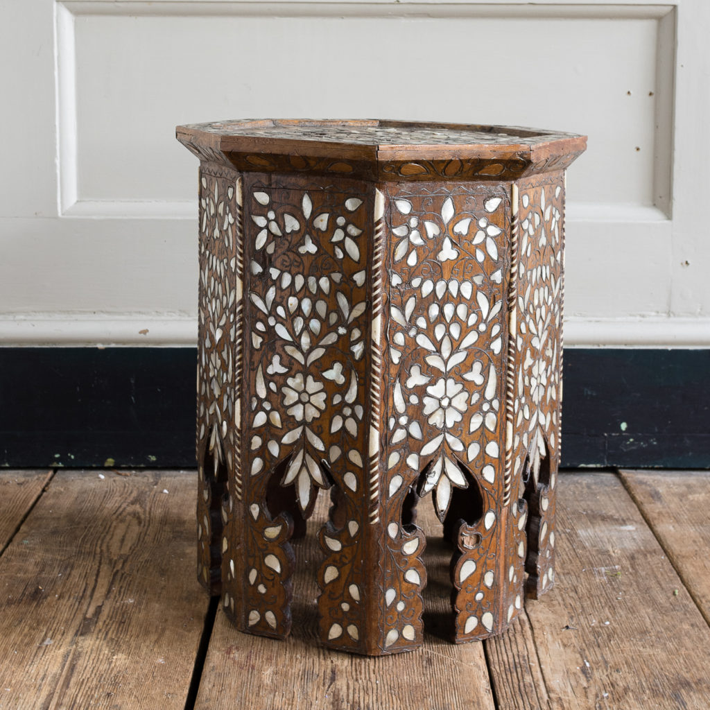 Early twentieth century Syrian octagonal occasional table,