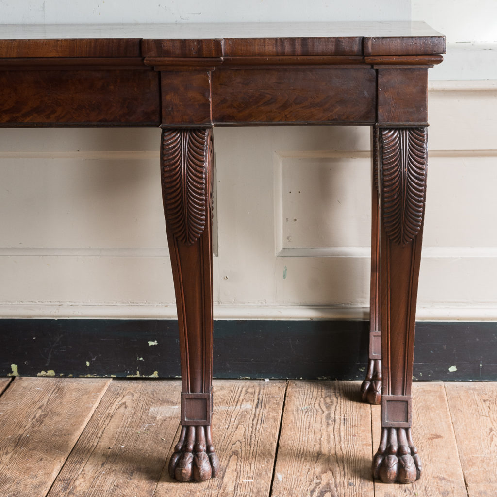 acanthus carved console legs
