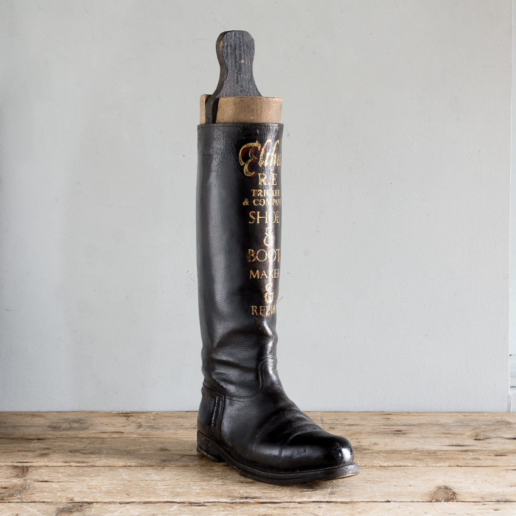 Advertising riding boot,