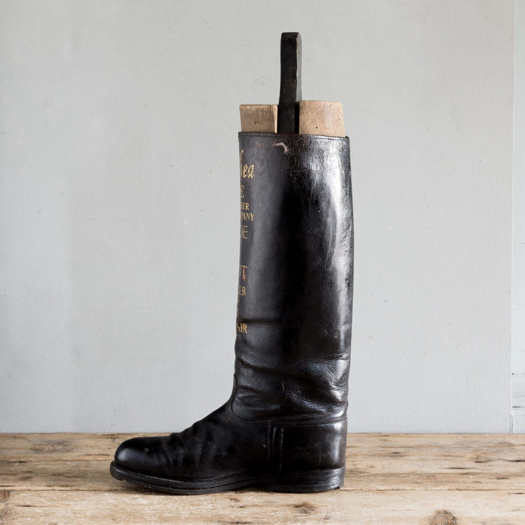 Advertising riding boot,