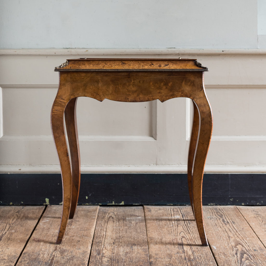 Victorian burr walnut work table,-132150