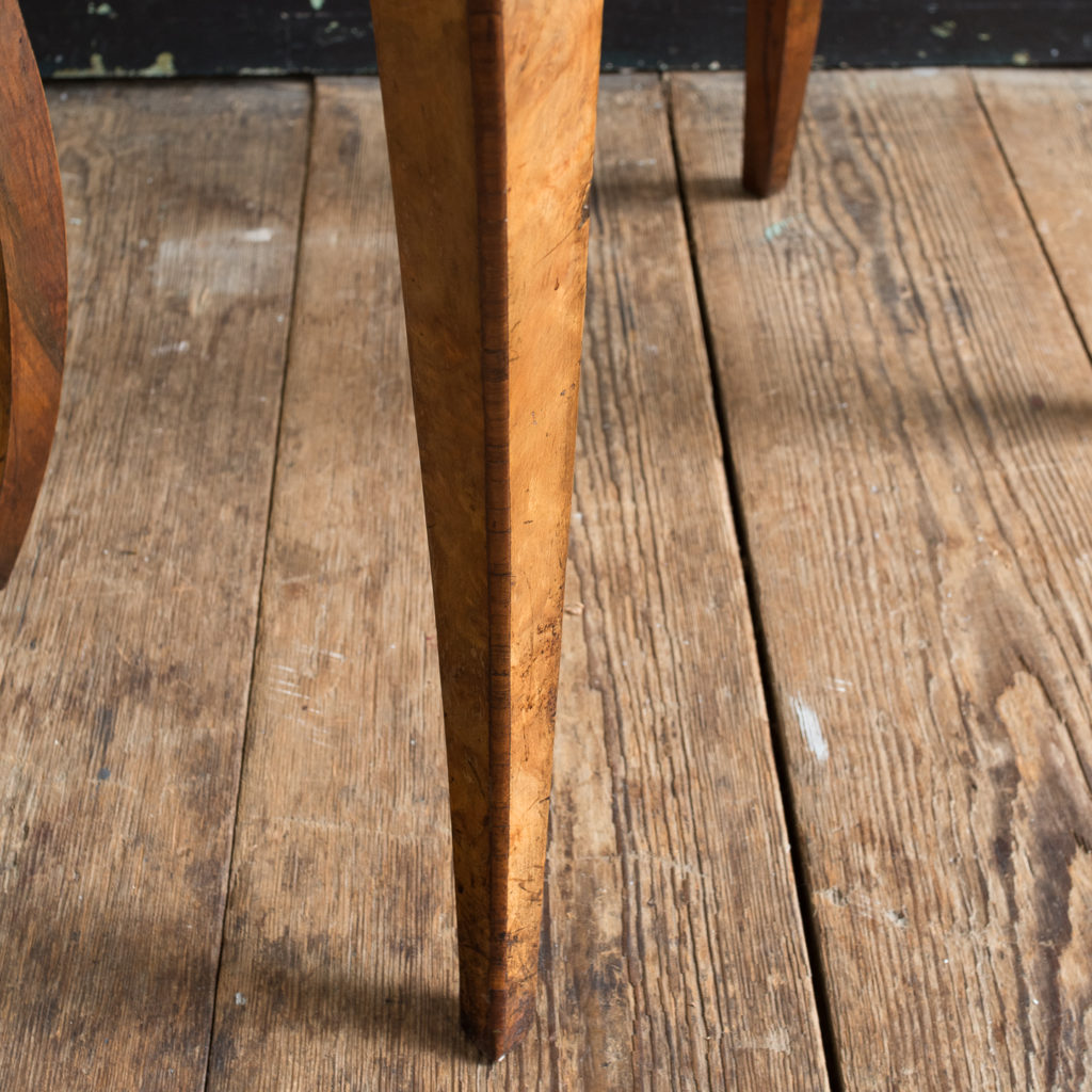 Victorian burr walnut work table,-132153