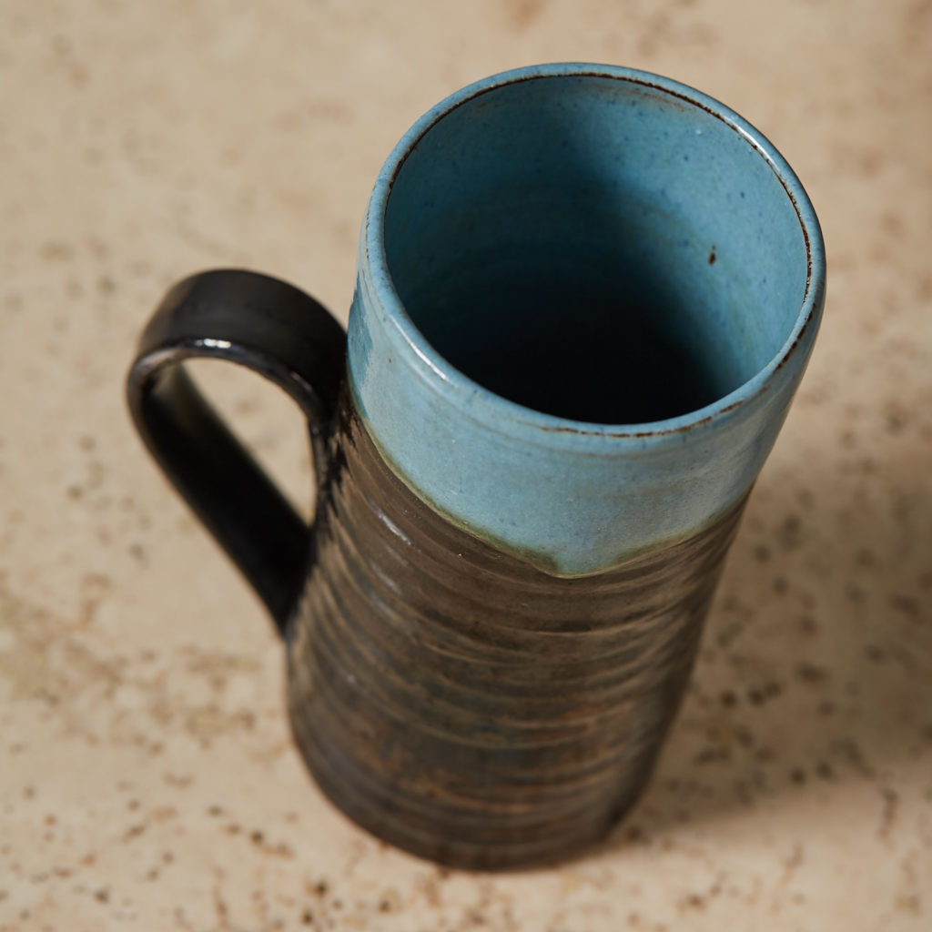 'Mask' pottery latte cup,-132991