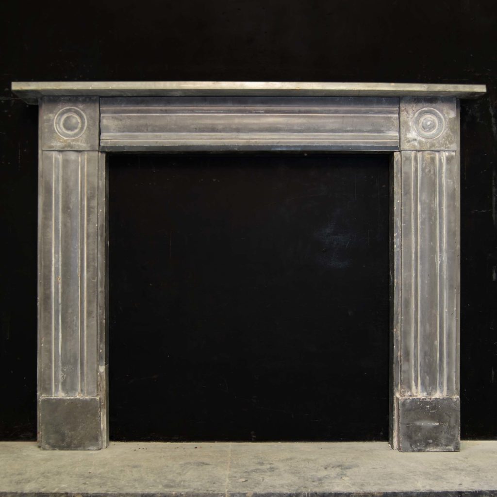 An English blue lias stone chimneypiece-0