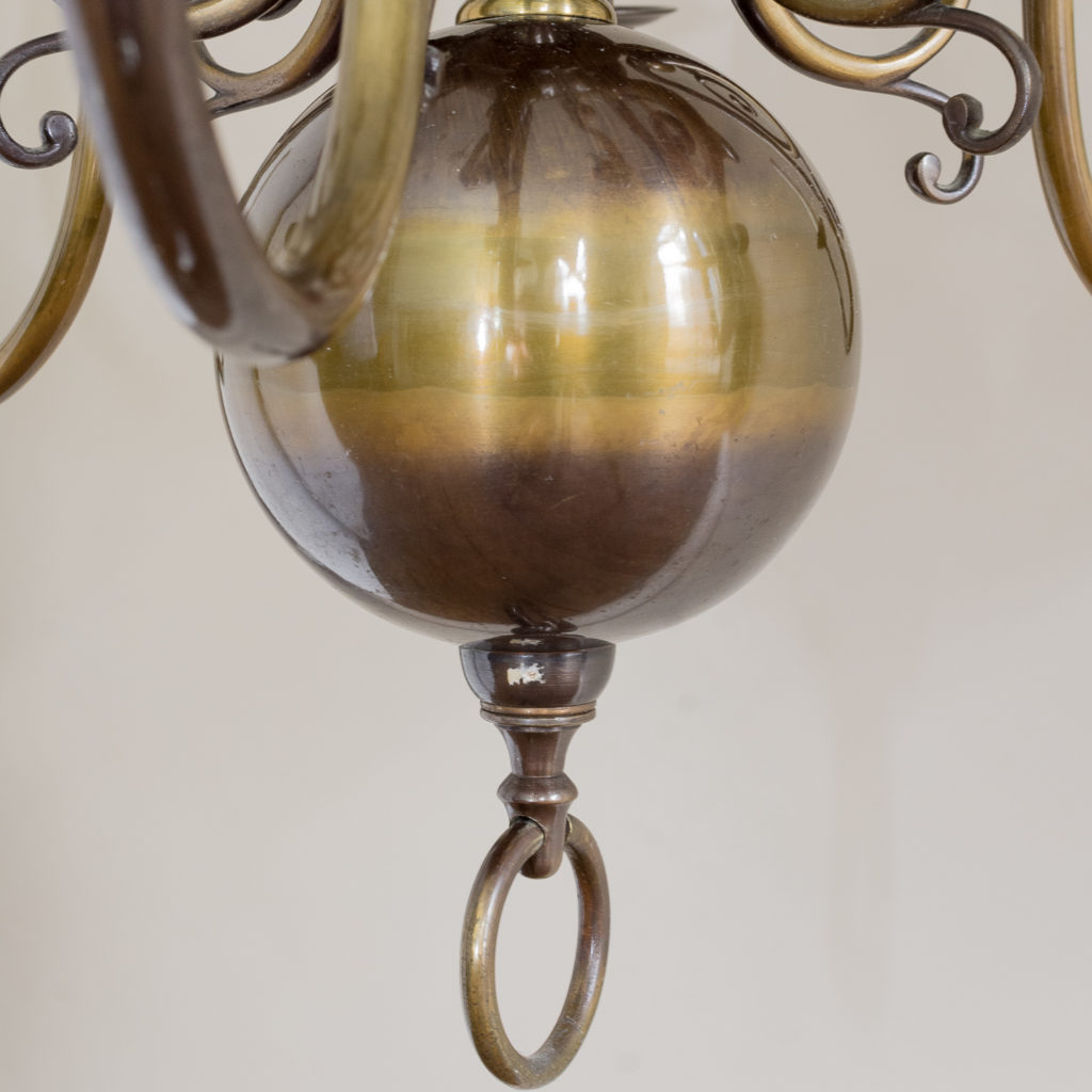 Twelve light Flemish style chandelier,-132910